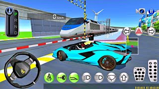 New Blue Farrari Racing Car In Ocean Park 3D Driving Class Simulator #Maharaja Gamer# screenshot 5