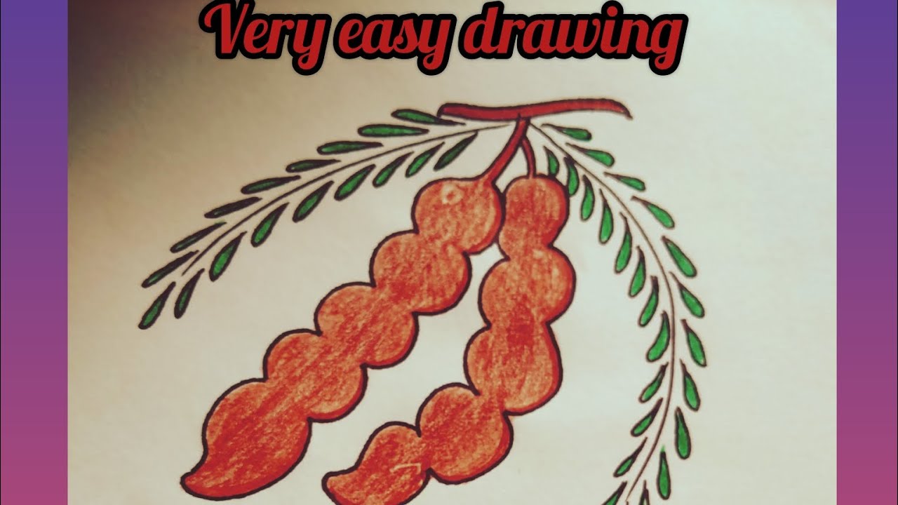 Tamarind (इमली)drawing kaise bnaaye #viral #trending #art #yt #drawing ...