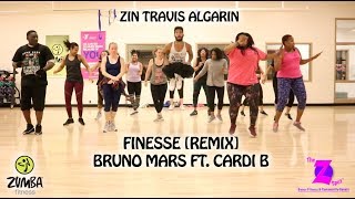 Finesse remix  Bruno Mars Ft Cardi B  zumba Fitness  Travis Algarin