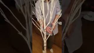 2016 led birch tree light -Customers share the operation of the video