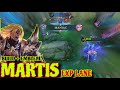 BUILD MARTIS EXP LANE - MANIAC 🔥 SOLO RANK - MARTIS GAMEPLAY MOBILE LEGENDS