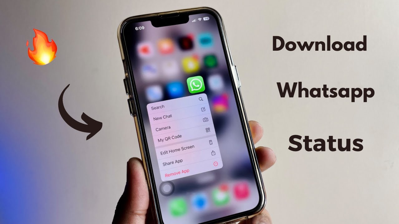 How to download Whatsapp Status in any iPhone - YouTube