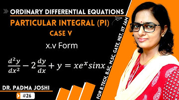Rules for finding particular integral case 5 in differential equations | higher order ODE #3 | RGPV