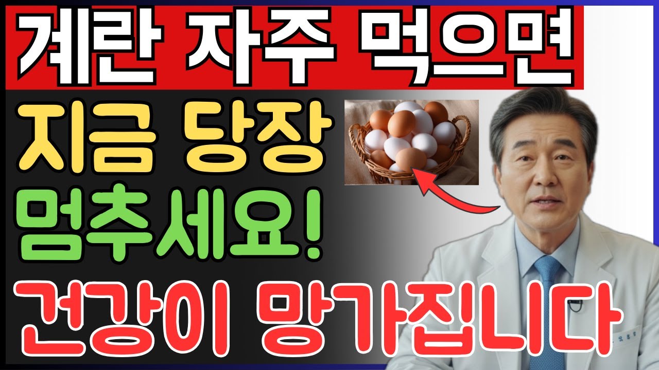 매일 먹는 달걀, 진짜 건강에 좋을까요?40년 내과 전문의가 알려주는 노년층 달걀 섭취의 진실 | 노후건강 | 오디오북