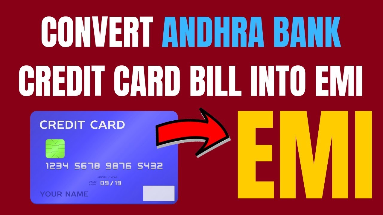 How To Convert Andhra Bank Credit Card Bill Into Emi | Convert Credit Card Bill to EMI