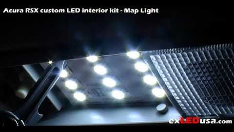 Acura RSX custom interior kit - Map light LED replace guide