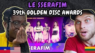 Reaction To Le Sserafim 르세라핌 - Live Performance At 39Th Den Disc Awards First Time Watching