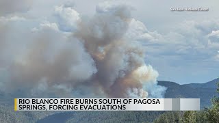 Rio Blanco Fire burns south of Pagosa Springs