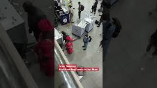 Abuja Airport: Furious Passengers Attack Green Africa counter