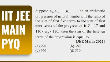 Arithmetic Progression (AP) JEE Mains 2022 Previous years Questions | Nitin Agrawal
