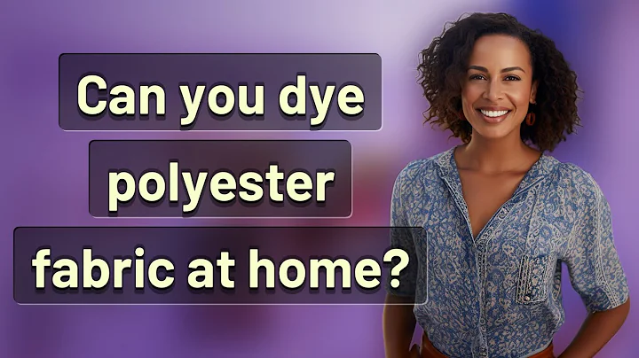 Can you dye polyester fabric at home?