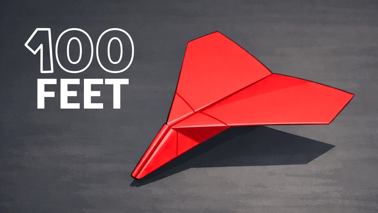 How to Make the Best Paper Airplane Easy - Easy Paper Aiplane Design that Flies Really Far