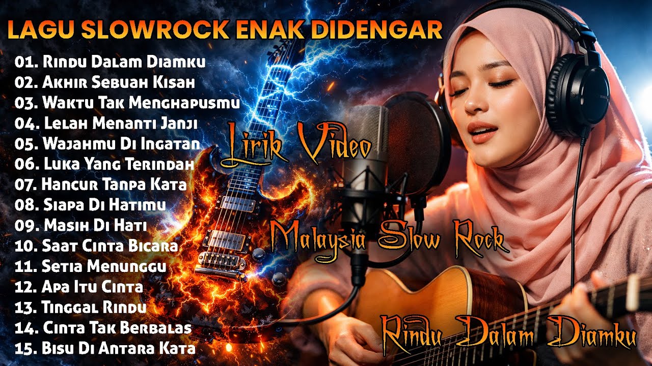 Kumpulan Lagu Slow Rock Malaysia Enak Di Dengar Saat Santai | Full Album 2026 Lirik Video