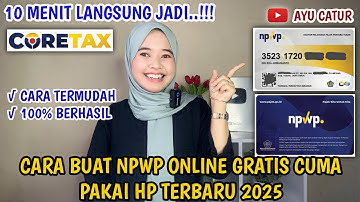 GRATIS❗️CARA MEMBUAT NPWP ONLINE CUMA PAKAI HP TERBARU 2025❗️CUMA 10 MENIT LANGSUNG JADI