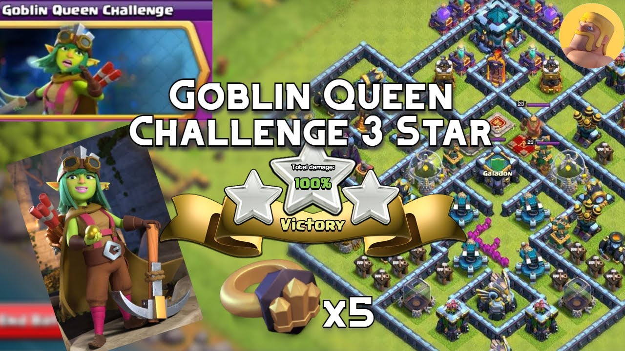 Goblin Queen Challenge 3 Star 2023 [Clash of Clans]