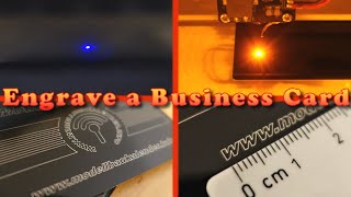 Engrave a Business Card with a LED-Laser