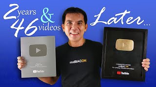 2 Years & 46 Videos Later = 100K Subscribers Play Button - YouTube Creator Awards by rodBAC ON 9,646 views 1 year ago 8 minutes, 2 seconds