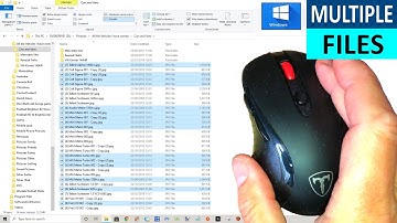 Windows 10 How to select multiple files in File Explorer - Select Multiple Files at once using Mouse
