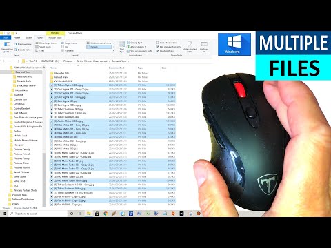 Windows 10 How to select multiple files in File Explorer - Select Multiple Files at once using Mouse