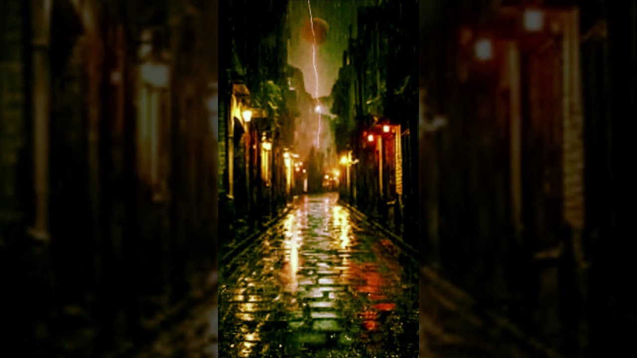 ⚡🌪️ Terrifying Thunder Explosion & Heavy Rainfall | Horror Ambience | ASMR Soundscapes 🌧️🔊