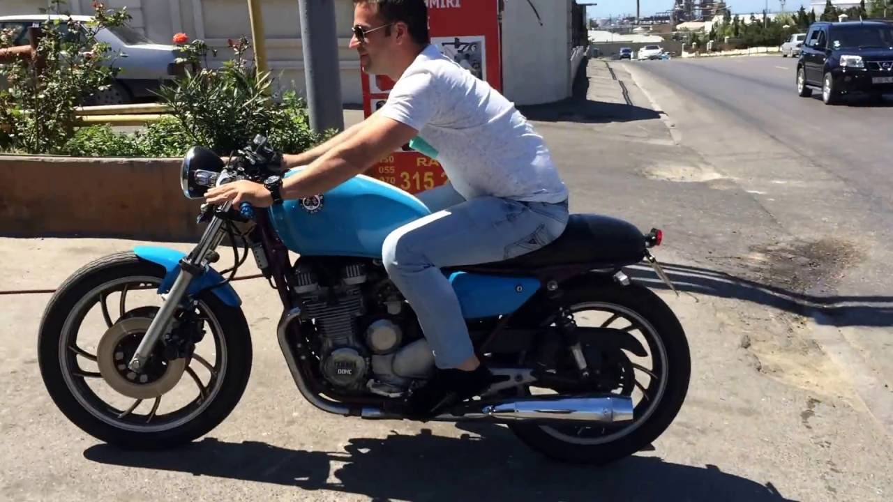 Yamaha Xj550 Cafe Racer Blue Youtube