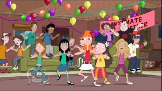 Video thumbnail of "Phineas and Ferb - Intimate Get Together (Candace Party) Lyrics + HD"