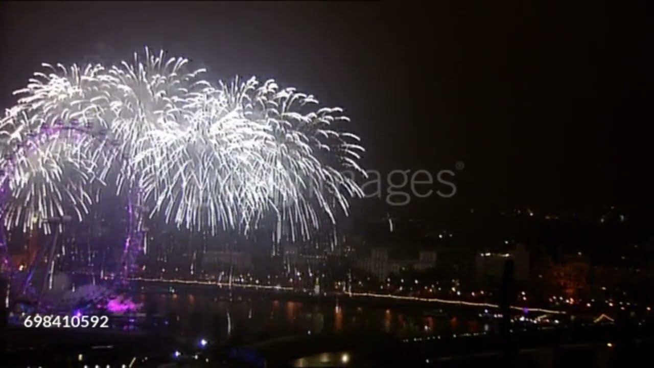 London Eye New Year's Eve Fireworks 2008/2009 Full HD Soundtrack