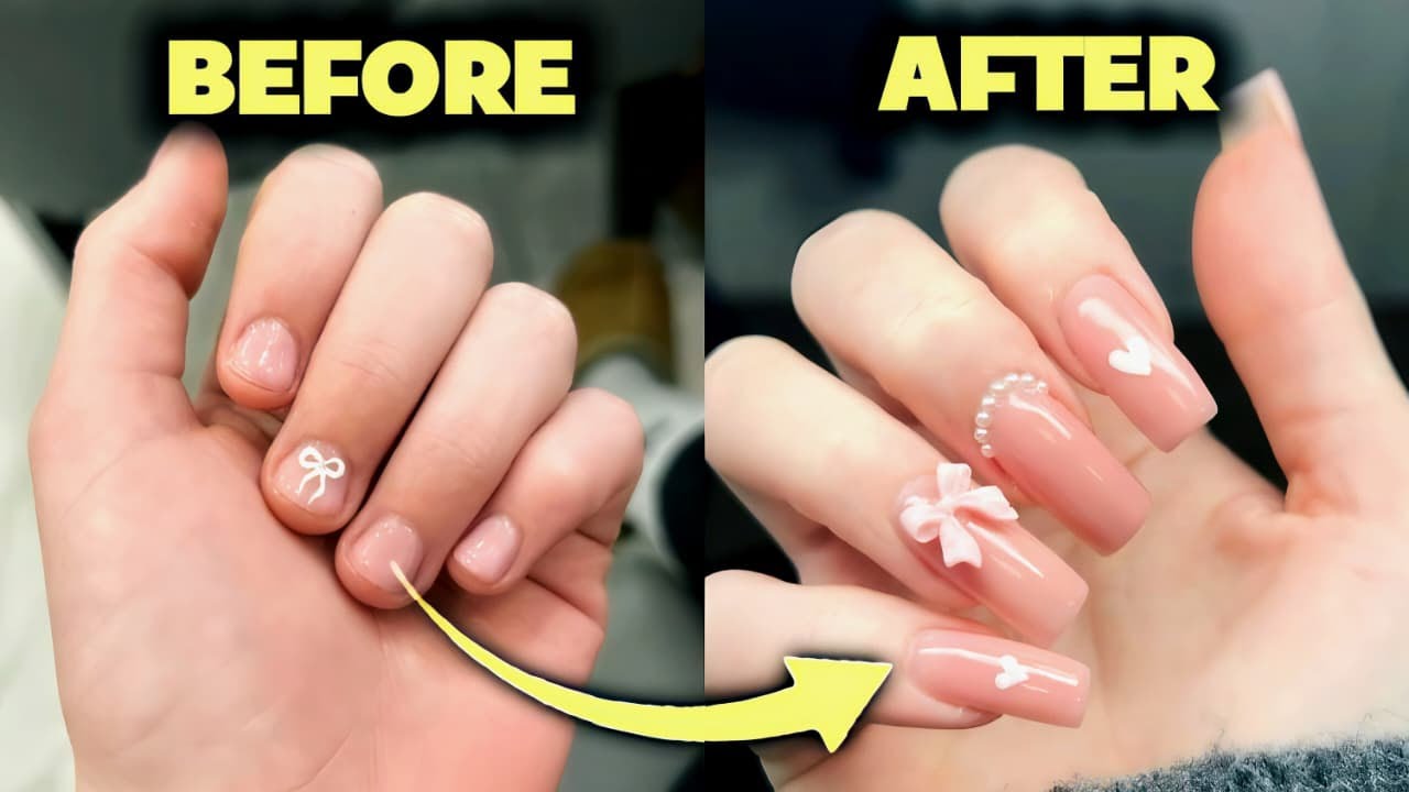 How I GREW my LONG, WHITE, STRONG nails FAST✨ || Results in 4 days🍒 || EPISODE 2