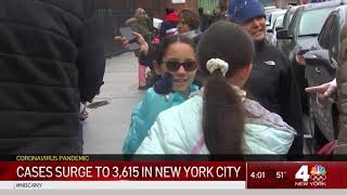 Coronavirus Cases Surge in New York, People Urged to Stay Home
