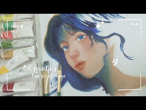 I first time tried oil painting my thoughts about it - YouTube