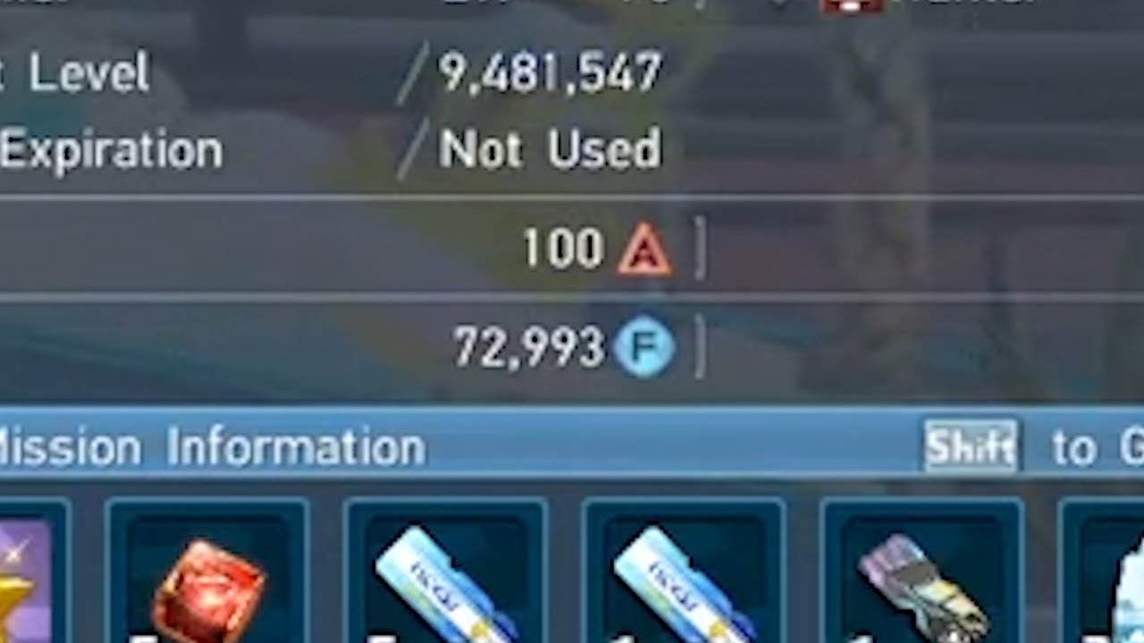 Using up 72,993 FUN points in PSO2