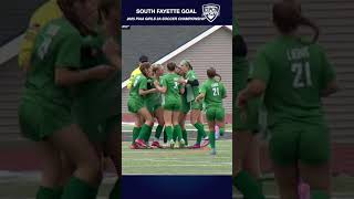 PIAA Championships | 2025 Girls 3A Soccer South Fayette Goal
