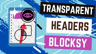 Make a Transparent Header in WordPress Blocksy