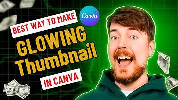 How to make a thumbnail for YouTube Videos with Glowing light Effect in Canva