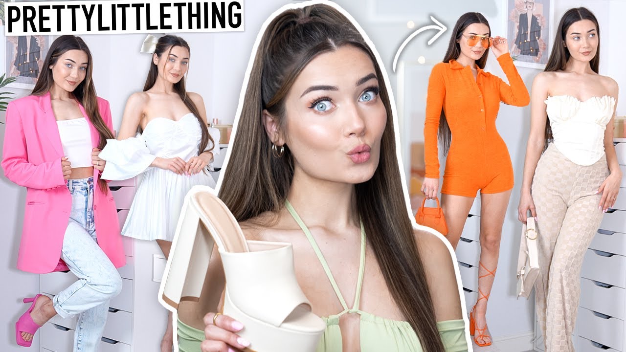 HUGE SPRING PRETTY LITTLE THING CLOTHING TRY ON HAUL! AD