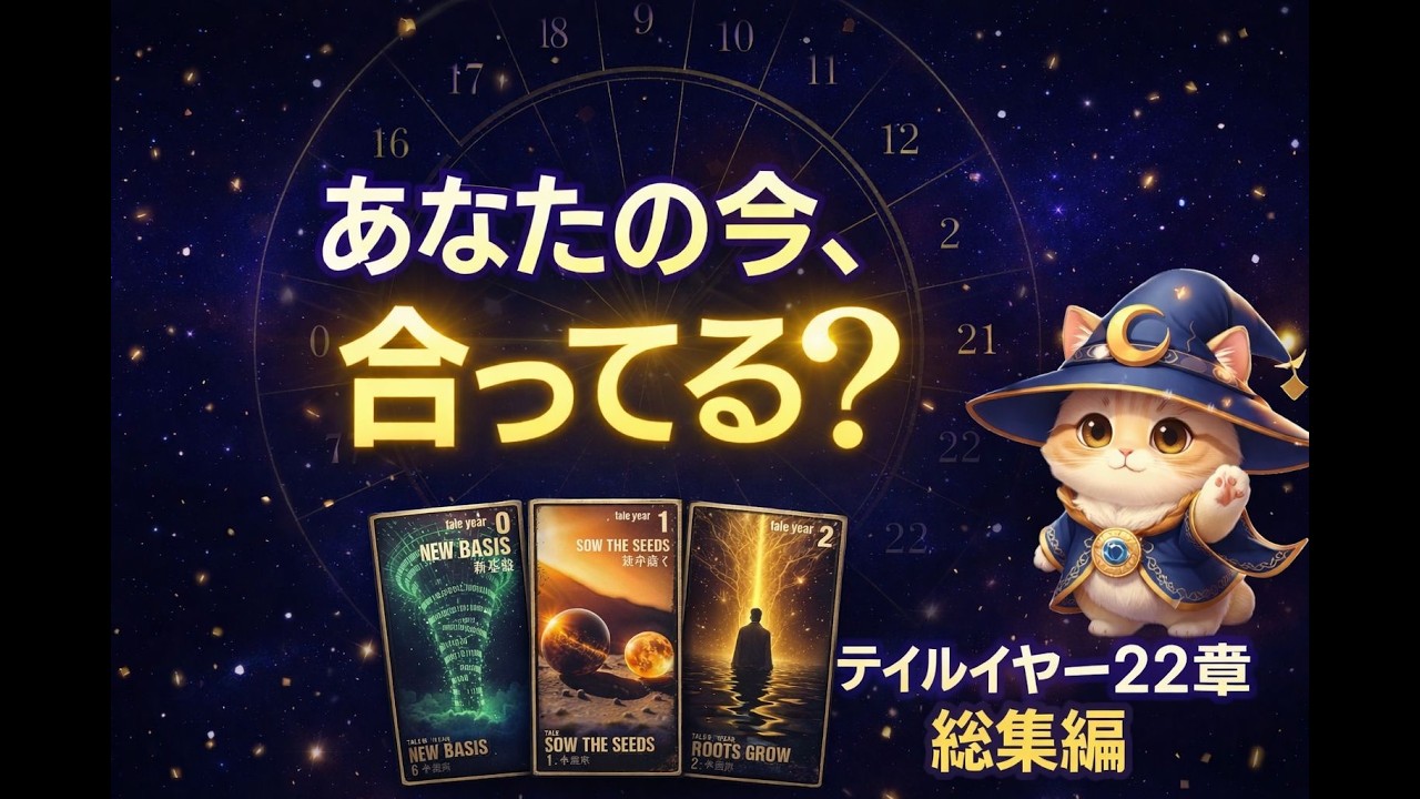 あなたの今の章は？|テイルイヤー総集編　#キャンサータロット#テイルイヤー#ステラナンバー#高橋直樹タロット#人生の設計図#心を癒すリーディング#人生の流れ#自己理解