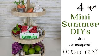 FARMHOUSE MINI SUMMER DIYS PLUS **MUST-SEE TIERED TRAY** | CRAFTED BY CORIE MINIS CHALLENGE