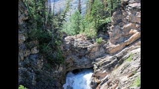Running Eagle Falls Glacier National Park