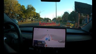 FSD Beta 10.9 City Navigation Test screenshot 5