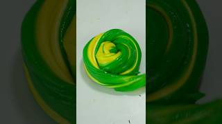 Green Meets Yellow Slime ASMR 💚💛 Relaxing ASMR #shorts