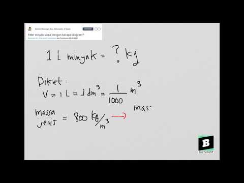 Video: Bagaimana Mengkonversi Satu Liter Bensin Ke Kilogram