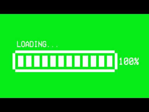 Loading Green Screen || 100%Loading Green Screen || Bar Loading Green Screen
