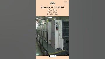 Used Offset Machine For SALE | Manroland - R 705 3B P+L @Machinedalal