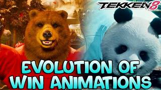 Evolution Of Kuma & Panda Win Animations Tekken 1994-2024 4K