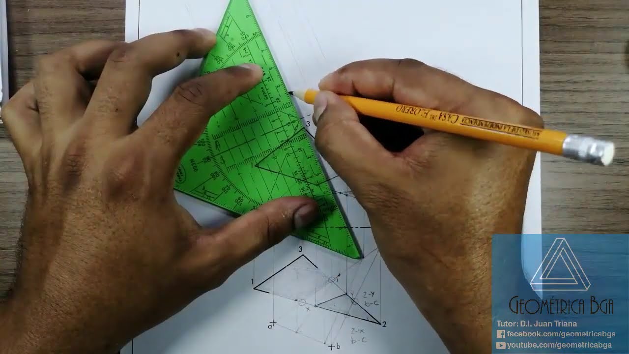 # 67 Interseccion plano-plano. Metodo del Plano Cortante. Angulo Diedro  - Geometria Descriptiva ✏️📐