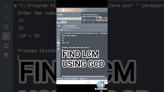 Find LCM Using GCD in Java — Fast &amp; Easy#coding #learnwithrehan #javaprogramming #javaforbeginners