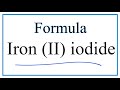 Iron and Iodine Chemistry Concepts