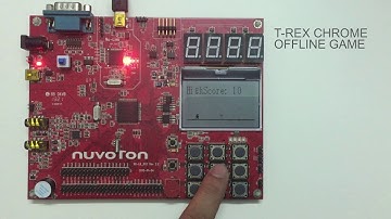 T-Rex Chrome Offline Game using Nuvoton board