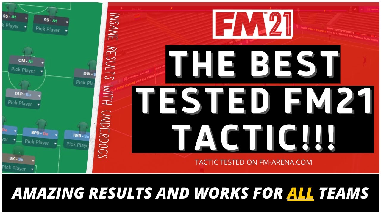 Most Aggressive FM21 Tactic / 82% Win Rate!