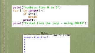 Jump Statements in Python